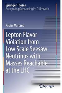Lepton Flavor Violation from Low Scale Seesaw Neutrinos with Masses Reachable at the Lhc