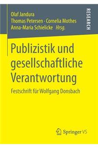 Publizistik und gesellschaftliche Verantwortung