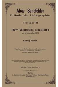 Alois Senefelder Erfinder der Lithographie