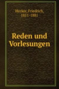 Reden und Vorlesungen