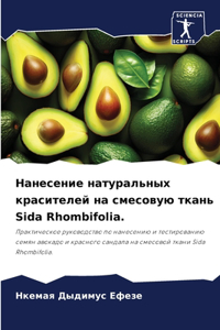 Нанесение натуральных красителей на смес