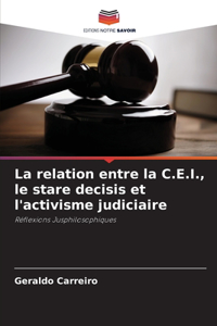 La relation entre la C.E.I., le stare decisis et l'activisme judiciaire