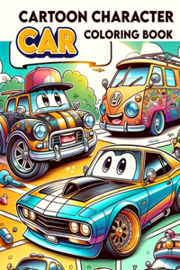 Cartoon Character Car Coloring book