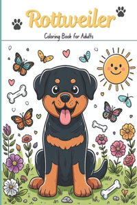 Rottweiler Coloring Book for Adults