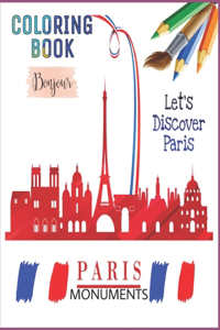 Paris Monuments Coloring Book