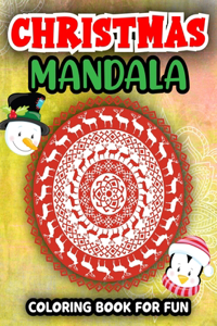 Christmas mandala Coloring Book For Fun