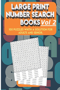 Large Print Number Search Books