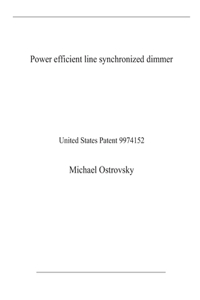 Power efficient line synchronized dimmer