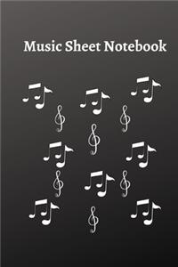 Music Sheet Notebook