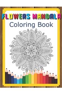 Flowers Mandala Coloring Book