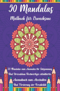 50 Mandalas Malbuch für Erwachsene