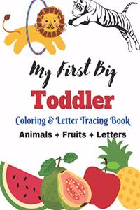 Toddler Coloring and letter Tracing Book