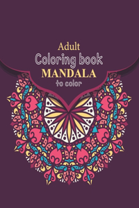 Adult Coloring book mandala to color