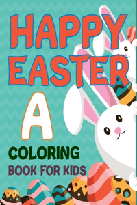 Happy Easter A Coloring Book For Kids: Emoji Easter Coloring Book