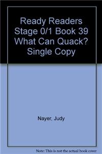 Ready Readers Stage 0/1 Book 39 What Can Quack? Single Copy