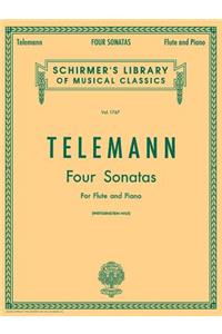 Four Sonatas For Flute And Piano