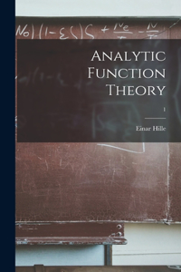 Analytic Function Theory; 1