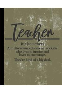 teacher A multi-taking educational rockstar who lives to inspire and loves to encourage. They're kind of a big deal.