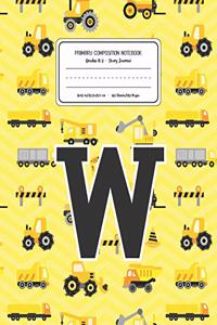Primary Composition Notebook Grades K-2 Story Journal W