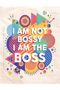 I Am Not Bossy I am the Boss 2020 18 Month Academic Year Monthly Planner