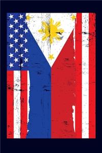 Filipino American Flag Notebook