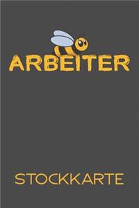 Arbeiter Stockkarte