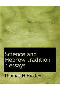 Science and Hebrew Tradition
