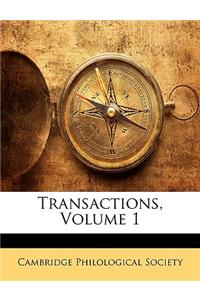 Transactions, Volume 1