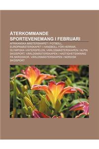 Aterkommande Sportevenemang I Februari: Afrikanska Masterskapet I Fotboll, Europamasterskapet I Handboll for Herrar, Olympiska Vinterspelen