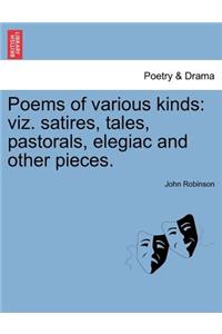 Poems of Various Kinds