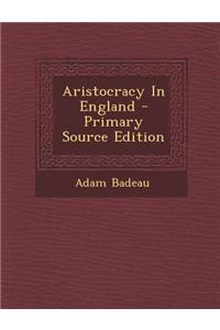 Aristocracy in England