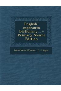 English-Esperanto Dictionary...