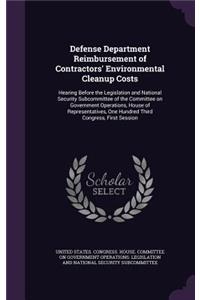 Defense Department Reimbursement of Contractors' Environmental Cleanup Costs