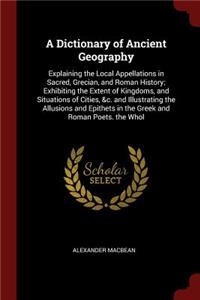 A Dictionary of Ancient Geography