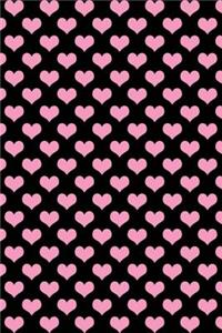 Mind Blowing Pink And Black Hearts journal