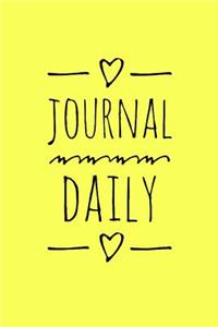 Journal Daily: Personalized Lined Blank Journal Book / 150 Pages / 6