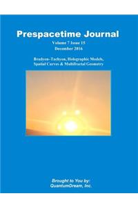 Prespacetime Journal Volume 7 Issue 15