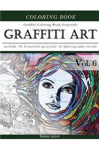 Graffiti Art-Art Therapy Coloring Book Greyscale