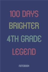 100 Days Brighter 4th Grade Legend