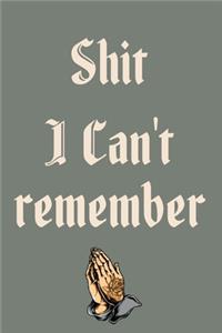Shit I Can't Remember