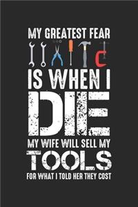 My Greatest Fear is when I die my Wife will sell my Tools for what I told her they Cost