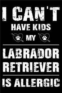 I Can't Have Kids My Labrador Retriever Is Allergic