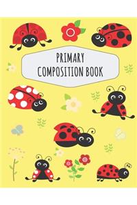 Ladybug Primary Composition Book