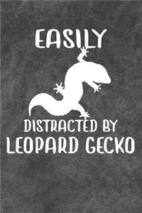 Easily Distracted By Leopard Gecko Notebook Journal