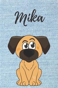 Mika Hunde-Notizbuch / Malbuch / Tagebuch
