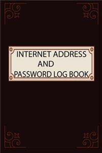 Internet Address and Password Log Book
