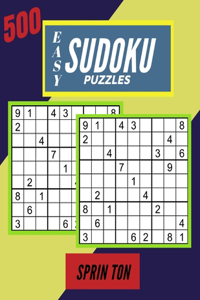 500 Easy Sudoku Puzzles