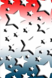 2020 Weekly Planner USA Flag Design Red White Blue Stripes 134 Pages