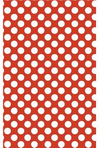 Polka Dots - Red 101 - Lined Notebook With Margins 5x8