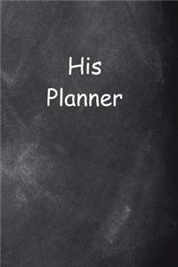 2019 Daily Planner For Men His Planner Chalkboard Style